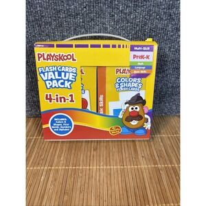Playskool Flash Cards Value Pack 4 Pc Alphabet/First Words/Shapes,Colors/Numbers